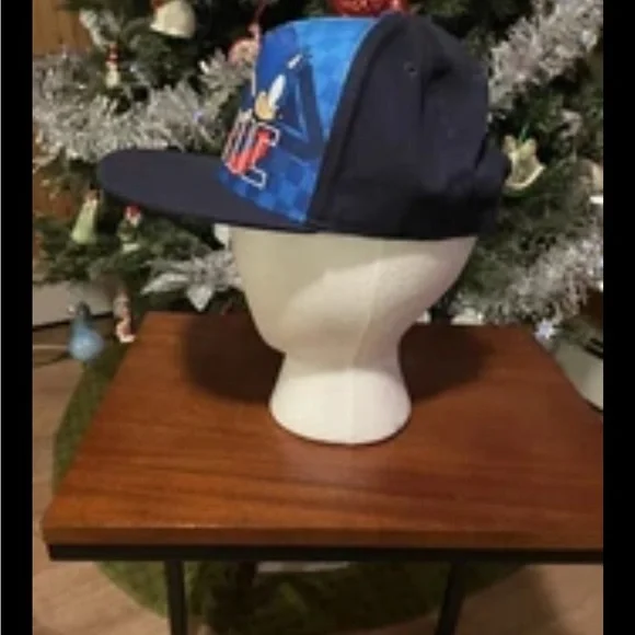 Sonic Hedgehog Youth Adjustable SnapBack Ball Cap By Sega Pre-owned - Picture 2 of 4